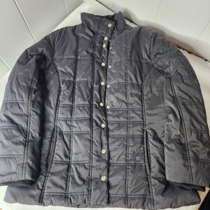 New York and Company Black Quilted Puffer Winter Womens Coat Jacket Size X-large